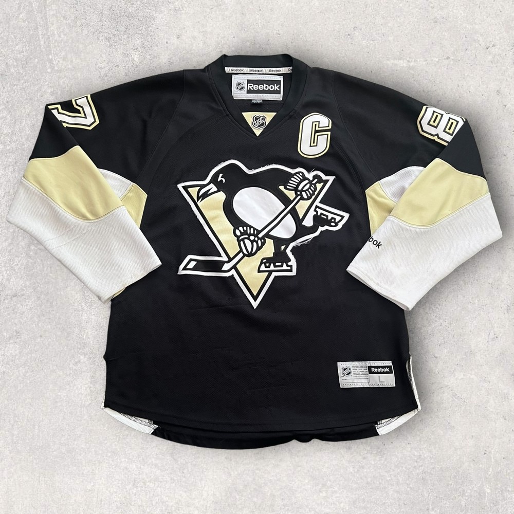 Reebok Sydney Crosby Pittsburgh Penguins Stitched Jersey Black